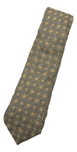 Isaia - Teal Geometric Wool/Silk Tie - PEURIST