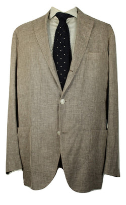 Boglioli – Brown Linen/Wool/Silk Blazer - PEURIST