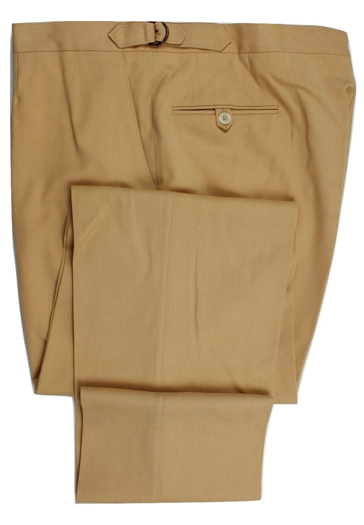 Paul Stuart – Yellow Ochre Wool/Cotton Pants - PEURIST