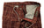 Vigano – Burgundy Wool Flannel Pants w/Gray Windowpane - PEURIST