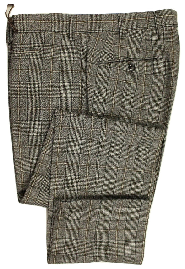 Vigano – Gray POW Flannel Pants w/Brown Check - PEURIST