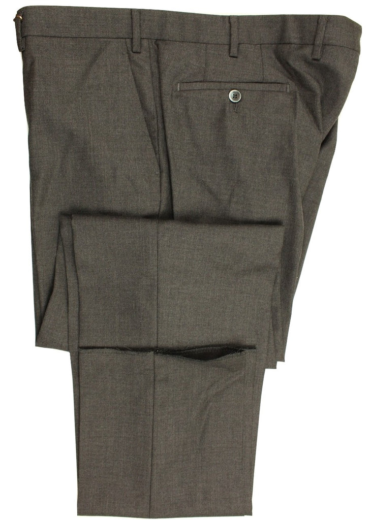 Vigano – Charcoal Four-Season Super 120 Wool Pants - PEURIST