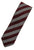 Vineyard Vines - Gray & Burgundy Repp Stripe Wool Tie - PEURIST