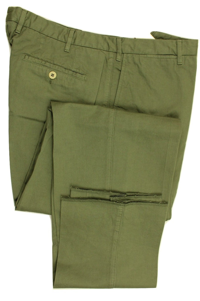 Paul Stuart – Green Linen/Cotton Pants - PEURIST