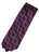 Paul Stuart – Blue, Red & Orange Basketweave Silk Tie - PEURIST