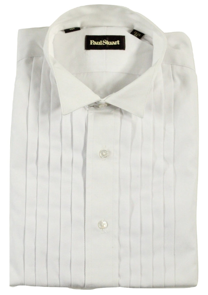 Paul Stuart - Wing Collar Pleated Tuxedo Shirt w/French Cuffs - PEURIST