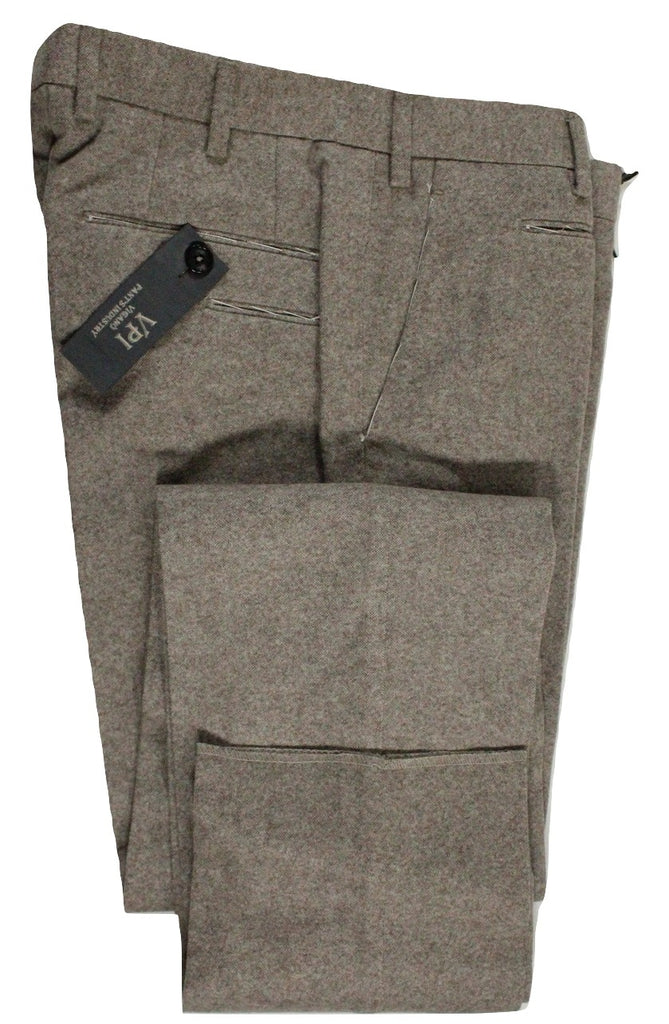 Vigano – Light Brown Wool Tweed Pants - PEURIST