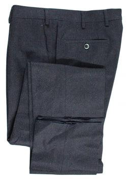 Vigano – Dark Navy Wool Flannel Pants - PEURIST