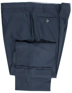 Covo & Covo by Vigano – Navy Hopsack Wool Pants - PEURIST