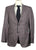 Samuelsohn – Gray Plaid Wool/Silk/Linen Flannel Blazer - PEURIST