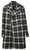 Michael Kors – Black & White Plaid Double Breasted Wool Polo Coat - PEURIST