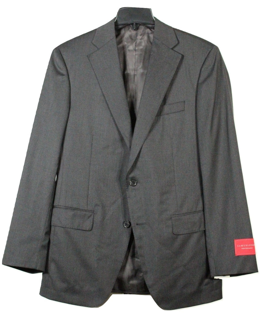 Samuelsohn – Charcoal Gray Four Season Wool Suit - PEURIST