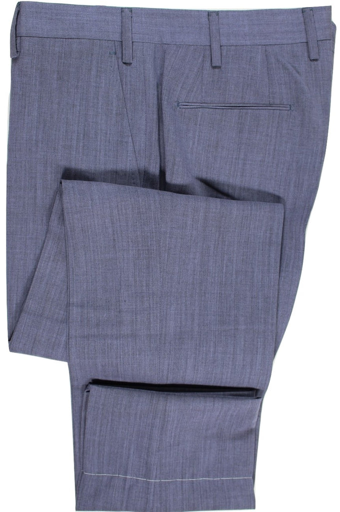 Tavola by Vigano – Blue-Gray Lightweight Wool Pants - PEURIST