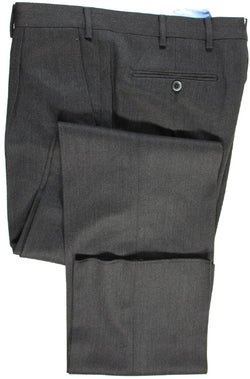 Covo & Covo by Vigano – Dark Gray Wool Twill Pants, Single Pleat - PEURIST