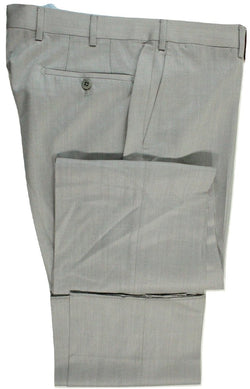 Vigano – Light Gray Wool Twill Pants in Loro Piana - PEURIST