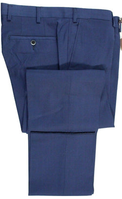 Vigano – Blue High Twist Wool Pants - PEURIST