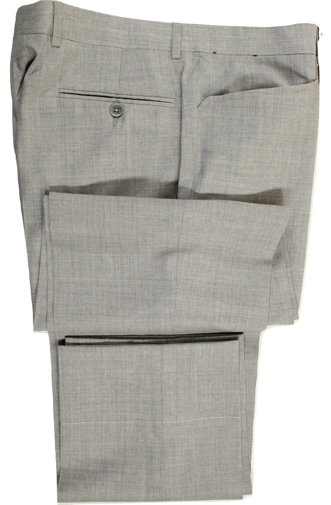 Vigano – Light Gray Lightweight Wool Pants w/Frog Pockets - PEURIST