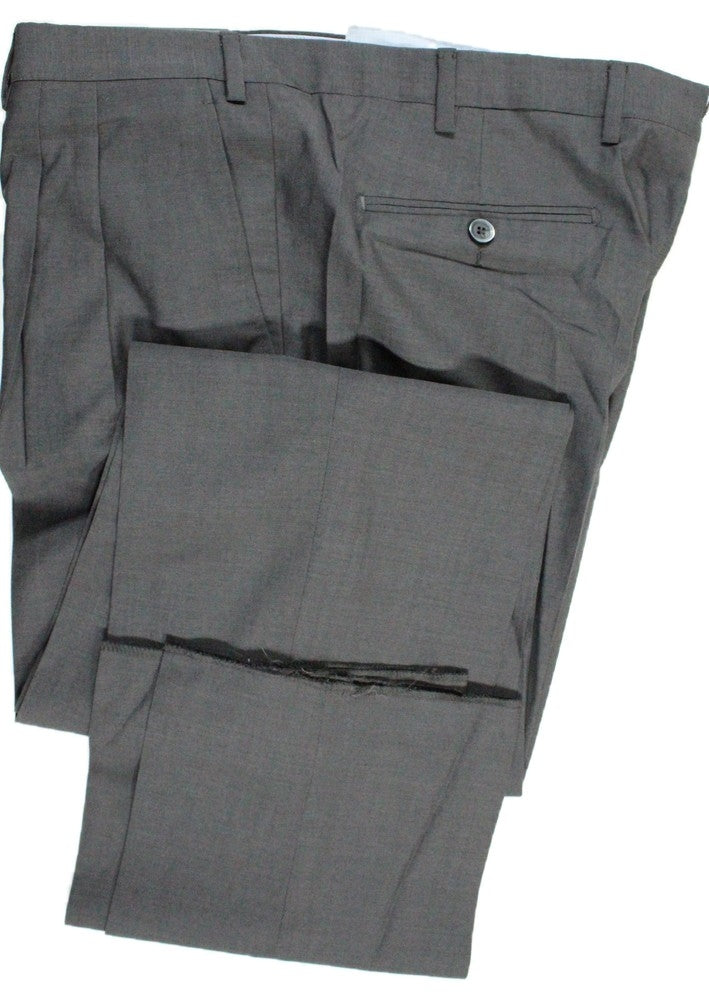 Covo by Vigano – Dark Gray Lightweight Wool Pants w/Pleat - PEURIST