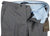 Vigano – Gray Lightweight Wool Pants w/Blue & Salmon Plaid - PEURIST
