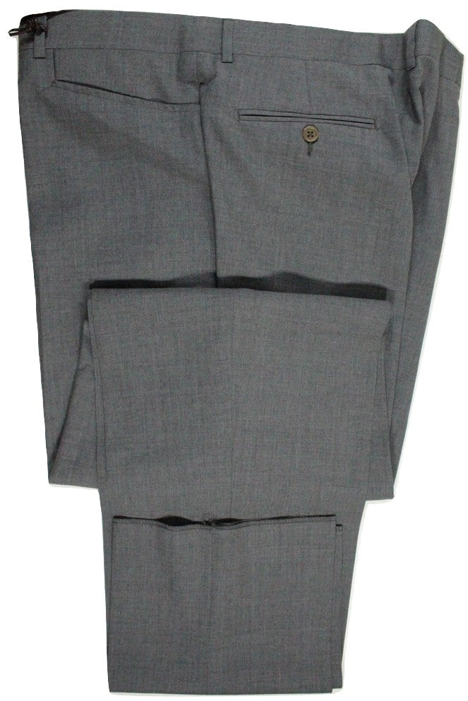 Vigano – Gray Four Season Wool Pants w/Frog Pockets - PEURIST