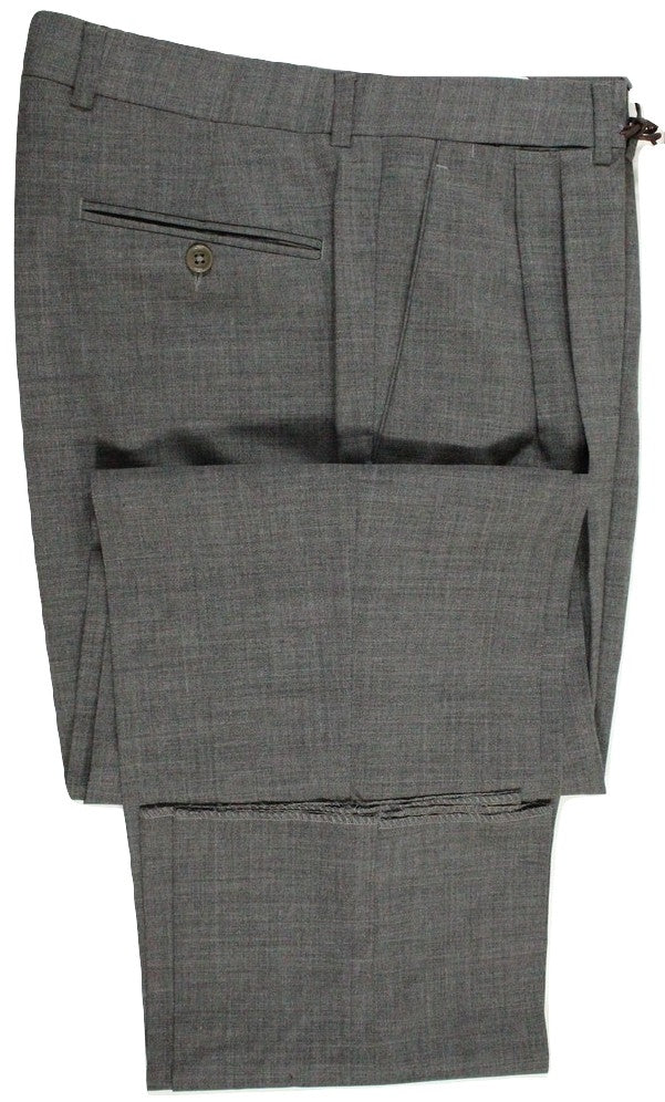 Vigano – Gray Lightweight Wool Pants in Loro Piana - PEURIST
