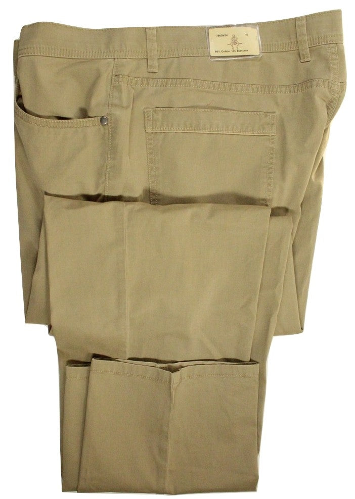 Paul Stuart – Khaki Five-Pocket Cotton Pants [FS] - PEURIST