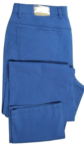 Paul Stuart – Blue Cotton Five-Pocket Pants - PEURIST