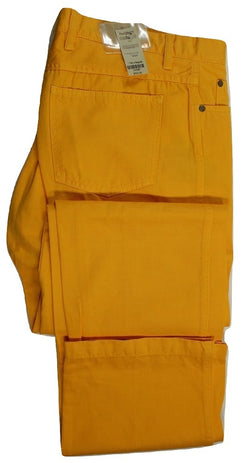 Paul Stuart – Yellow Ochre Cotton/Linen Five Pocket Pants - PEURIST