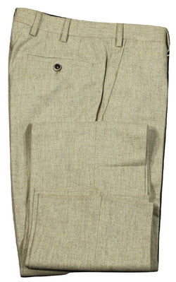 Vigano – Light Brown Wool Flannel Pants