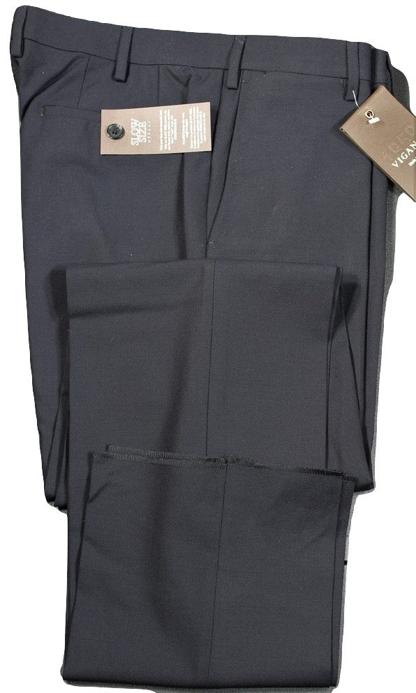 Vigano – Dark Navy Four Season Wool Pants, Super 120's
