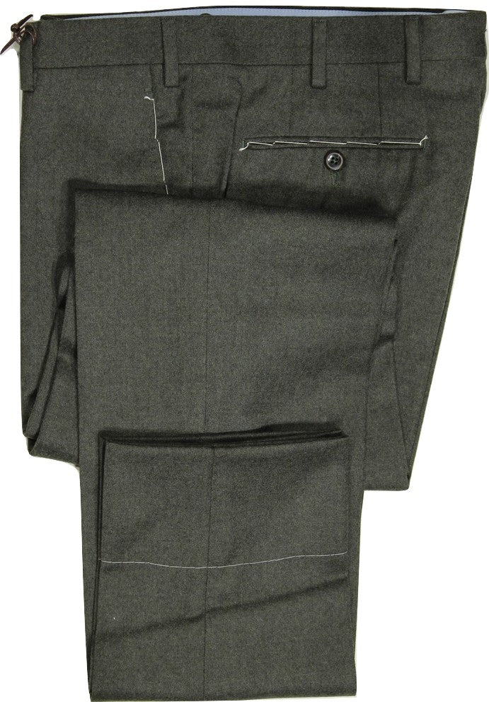 Vigano – Loden Green Wool Flannel Pants