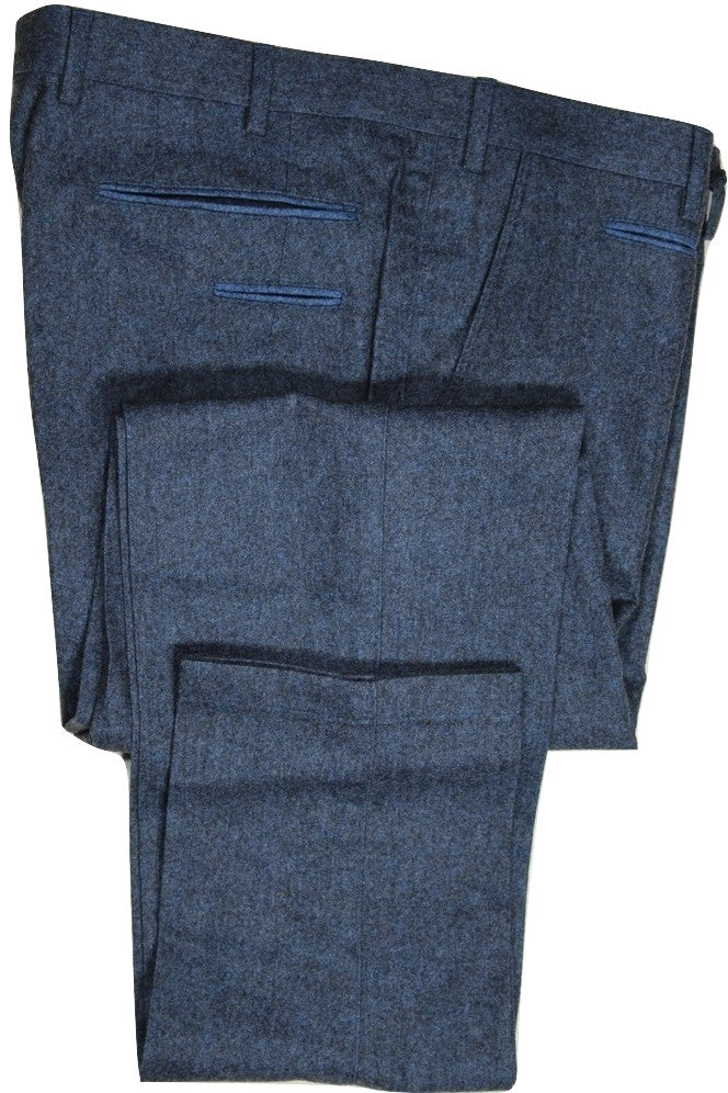 Vigano – Blue Wool/Cotton Flannel Pants