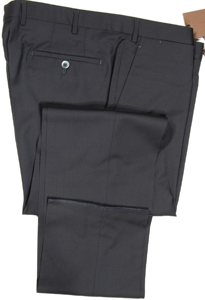 Vigano – Navy Wool Hopsack Pants