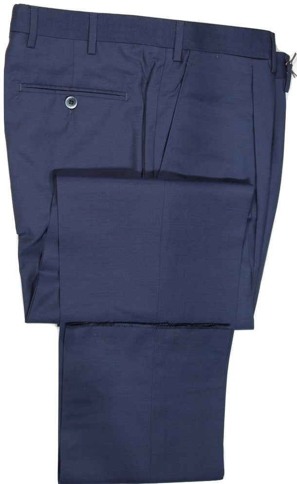 Vigano – Navy Four Season Wool Pants, Super 150s