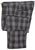 Vigano – Gray Wool Flannel Pants w/Brown Plaid Pattern