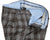 Vigano – Gray Wool Flannel Pants w/Brown Plaid Pattern