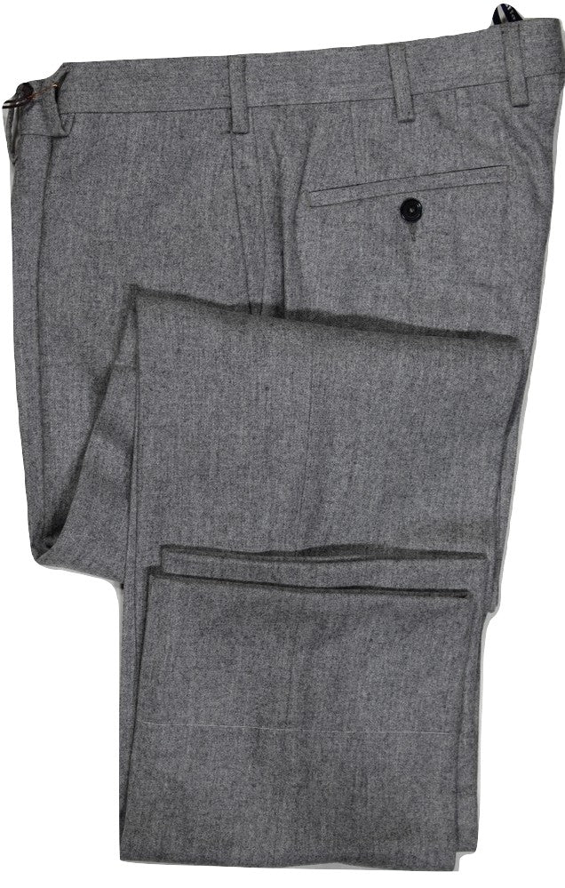 Vigano – Light Gray Heavy Wool Flannel Pants