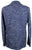 Eidos – Blue Wool/Cashmere Melange Knit Blazer