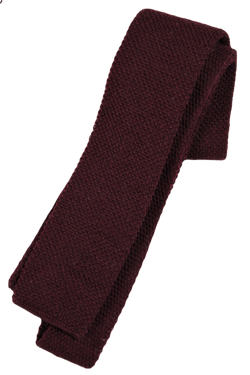 VTG – Private Club – Burgundy Wool Knit Tie