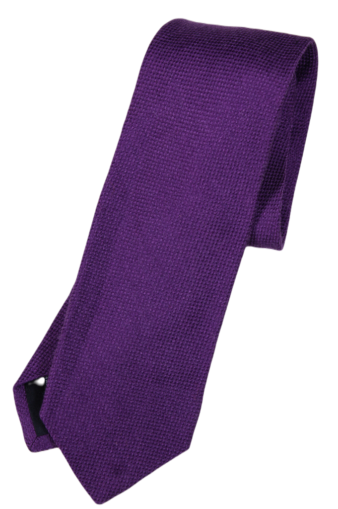 Drake's – Purple Wool/Silk/Cashmere Knit Tie