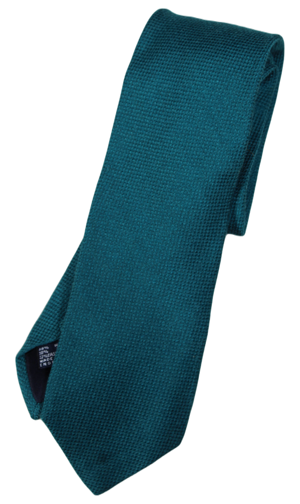 Drake's – Teal Wool/Silk/Cashmere Knit Tie