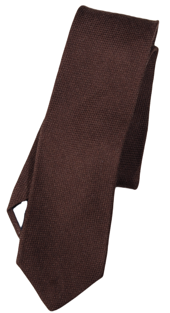 Drake's – Brown Wool/Silk/Cashmere Knit Tie