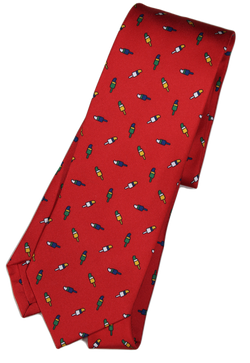 Drake's – Red Silk Tie w/Popsicle Print