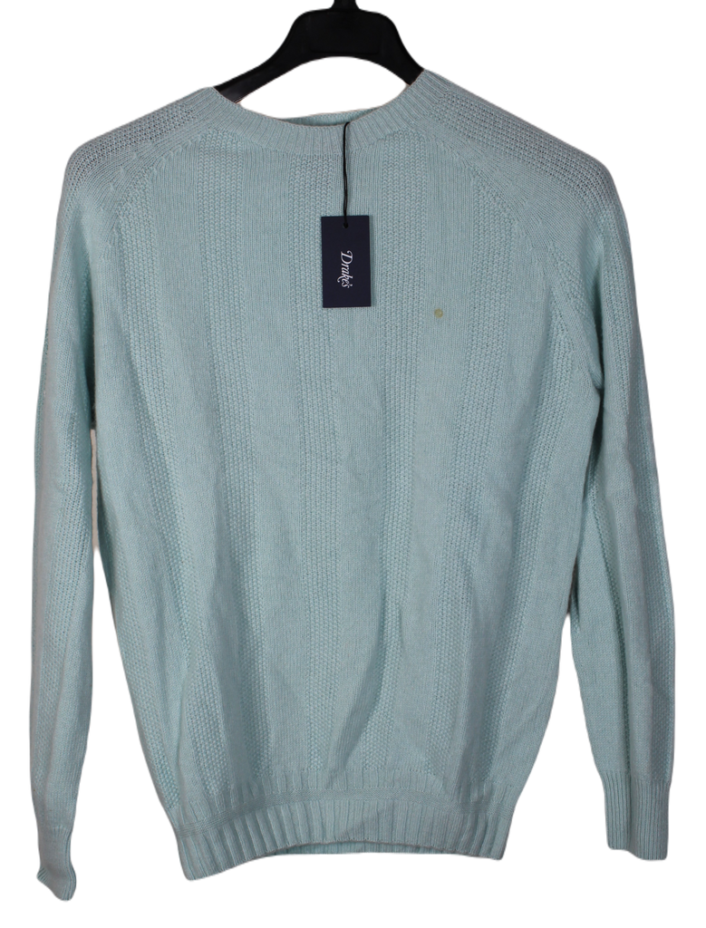 Drake's – Seafoam Green Cashmere Raglan Sweater (IRREGULAR - FS)