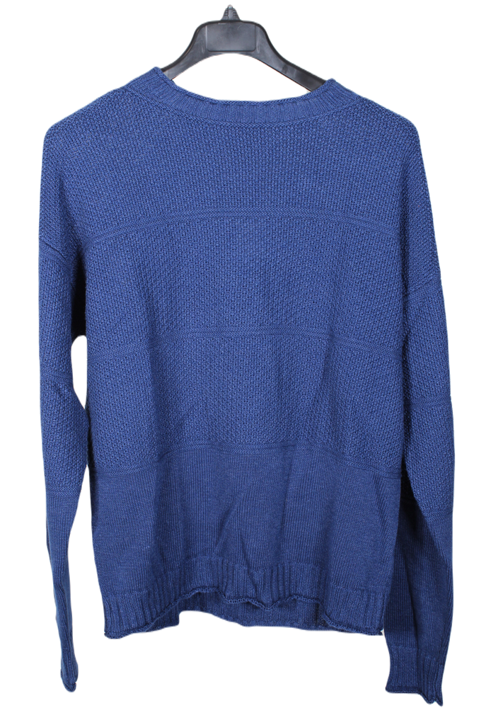Drake's – Slate Blue Boat Neck Sweater w/Drop Shoulder