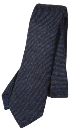 VTG – Gitman Brothers – Blue & Black Horizontal Stripe Wool Tie
