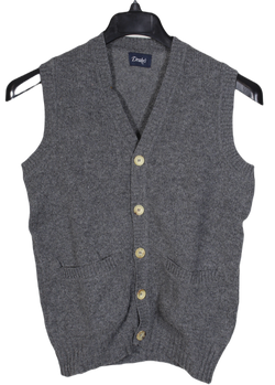 Drake's – Gray Super Geelong Wool Vest