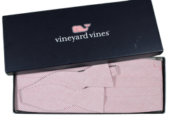 Vineyard Vines – Cranberry Seersucker Bow Tie/Cummerbund Set