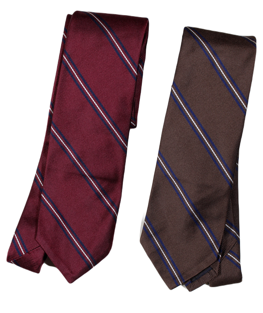 Brooks Brothers - “Own Make” Grosgrain Repp Stripe Ties