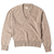 Uncommon Man – Sandy Gray Deep V-Neck Geelong Wool Sweater